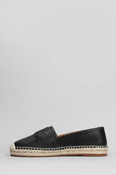 Chloé Isla Espadrilles In Black Leather