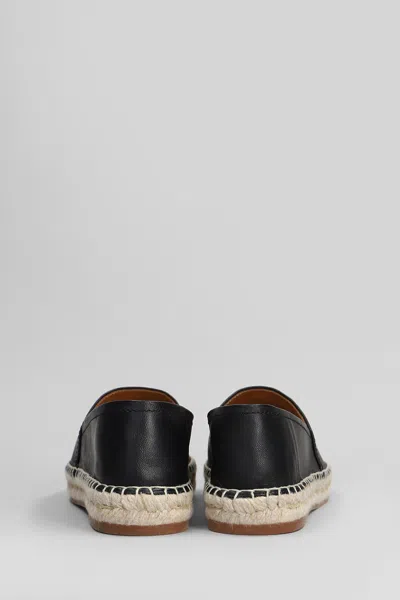 Chloé Isla Espadrilles In Black Leather