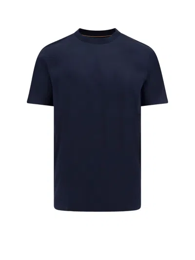 Hugo Boss Crew-neck Cotton-jersey T-shirt In Blue