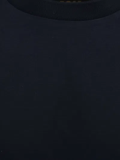 Hugo Boss Crew-neck Cotton-jersey T-shirt In Blue