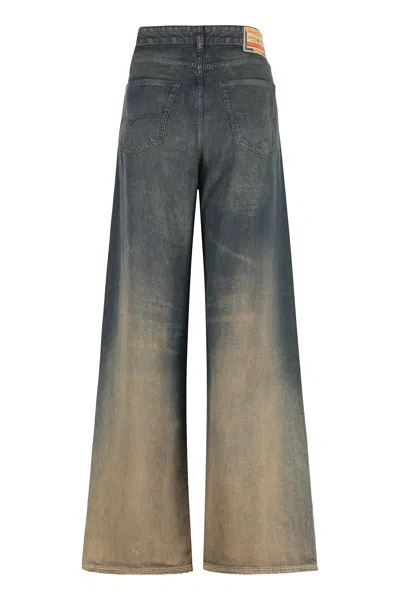 Diesel 1996 D-sire Jeans In Medium Blue With Faded Effect Women