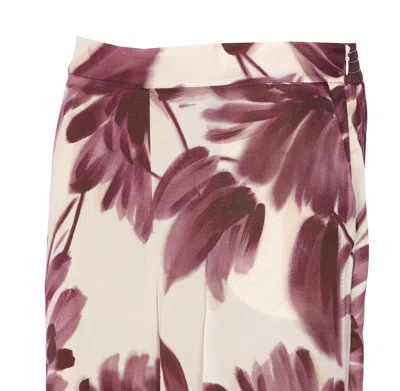 Twinset Floral Pants In Multi