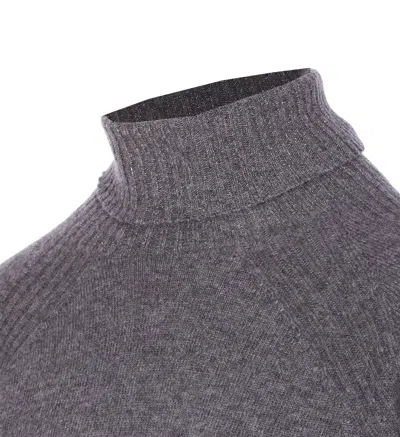 Twinset Twin-set High Neck Relaxed-fit Sweater With Ribbed Detailing
