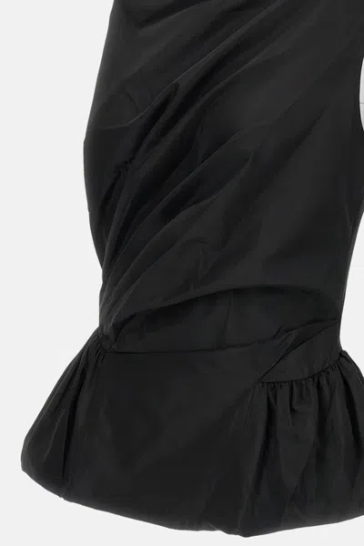 Simone Rocha Sleeveless Draped Peplum Top