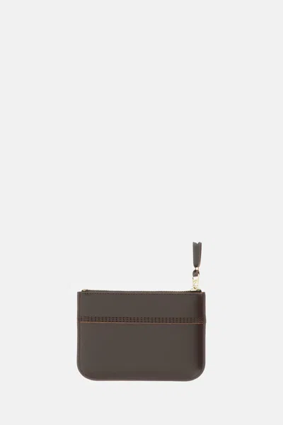 Comme Des Garçons Play Wallets In Brown
