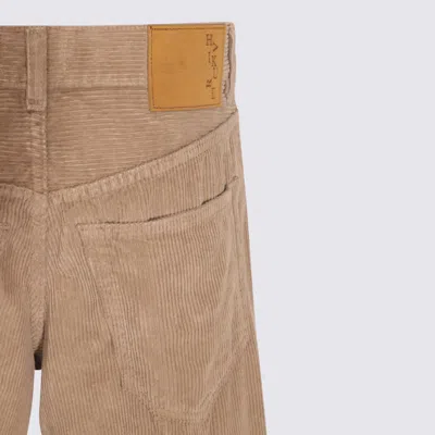 Haikure Dark Beige Cotton Jeans In Neutral