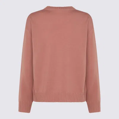 Fabiana Filippi Knitwear Crewneck Ribbed Finish In Pink