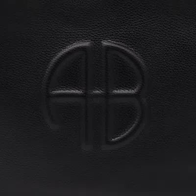 Anine Bing Black Leather Lili Tote Bag