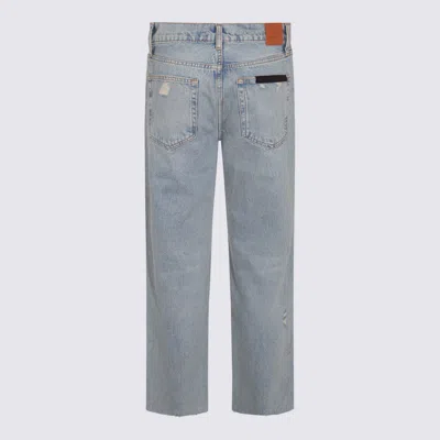 Anine Bing Straight Leg Trousers Distressed Finish