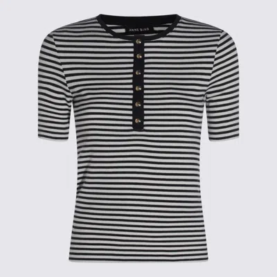 Anine Bing Alessia Striped Stretch-cotton T-shirt