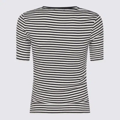 Anine Bing Alessia Striped Stretch-cotton T-shirt