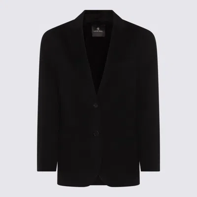 Anine Bing Black Wool Blazer In Black