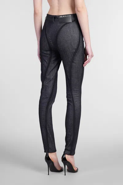 Mugler Jeans In Blue Denim