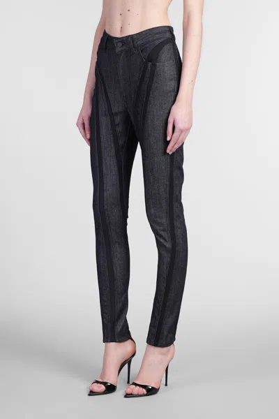 Mugler Jeans In Blue Denim