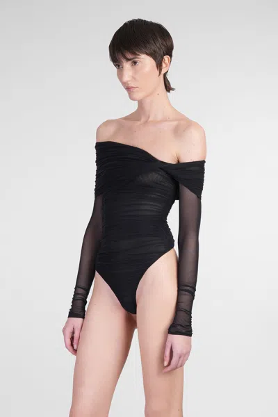 Mugler Bodysuit One-shoulder Long Sleeves