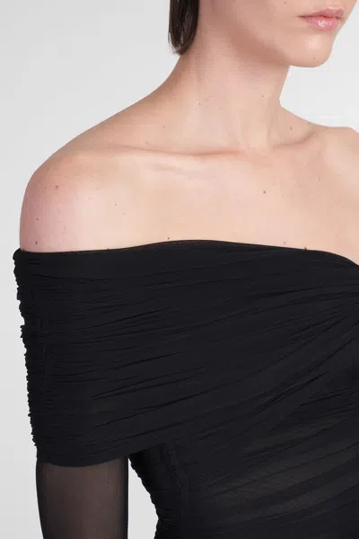 Mugler Bodysuit One-shoulder Long Sleeves