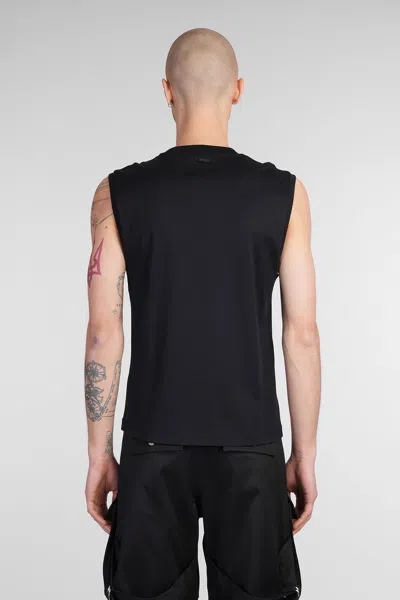 Mugler Black Signature Sleeveless Tank Top In Black