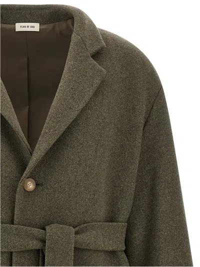 Fear Of God Relaxed Coat In Green