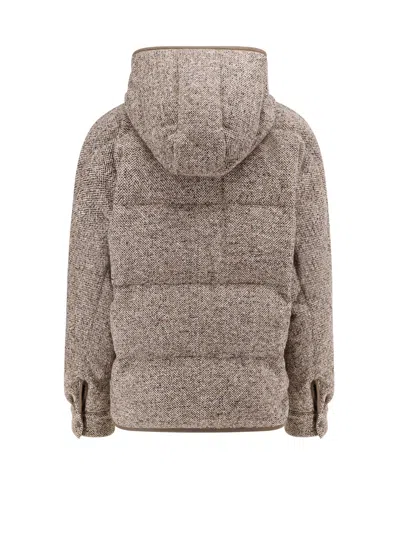 Brunello Cucinelli Reversible Wool And Silk Down Jacket
