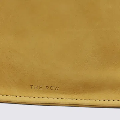 The Row Dark Yellow Leather Crossbody Bag