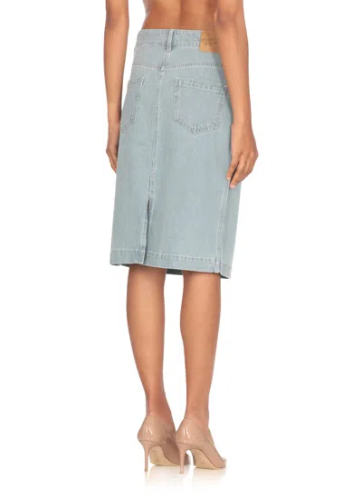 Maison Kitsuné Straight Denim Skirt