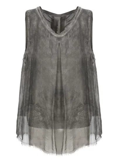 Sanctamuerte Tank Top In Gray
