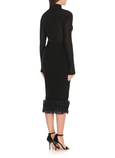 Self-portrait Lace Detail High Neck Body