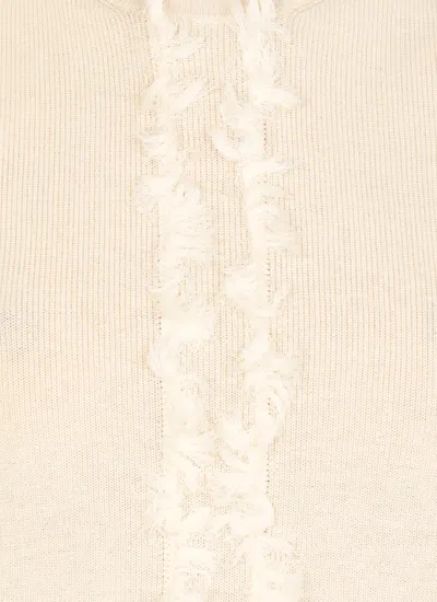 Uma Wang Sweater With Fringes In Metallic