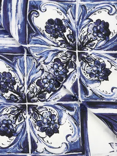 Dolce & Gabbana Majolica Print Twill Scarf