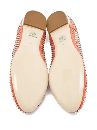 Pre-owned Miu Miu Crystal-embellished Patent-leather Derby Shoes