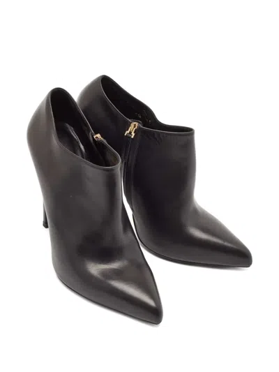 Pre-owned Saint Laurent 125mm Pointed-toe Booties