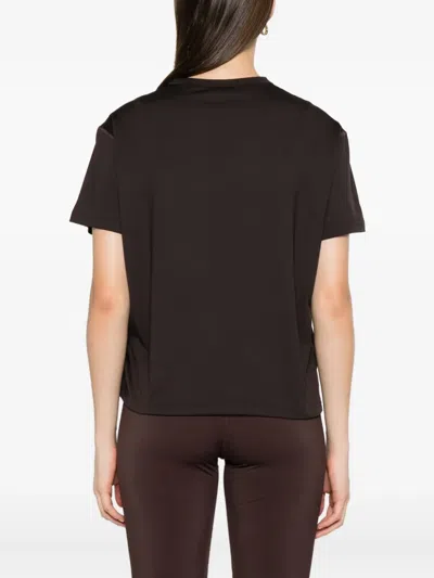 Jil Sander+ Logo-appliqué T-shirt In Brown