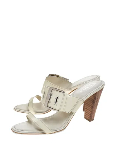 Tod's Vintage Patent-leather Buckle Sandals