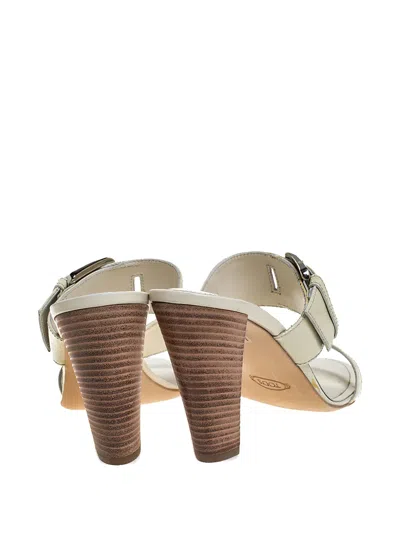 Tod's Vintage Patent-leather Buckle Sandals