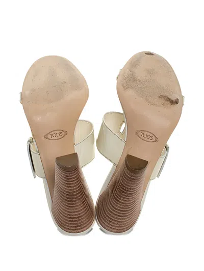 Tod's Vintage Patent-leather Buckle Sandals