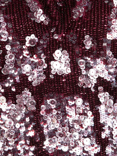 Pre-owned Jenny Packham Sequin-embellished Dress In Red