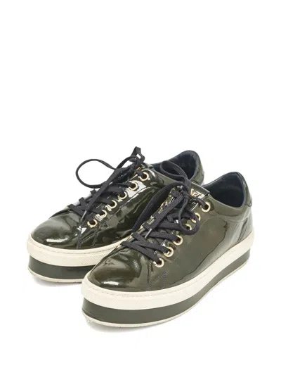 Pre-owned Louis Vuitton Patent-leather Platform Sneakers