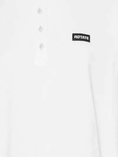Rotate Birger Christensen Rotate Birgerchristensen White Organic Cotton T-shirts In White