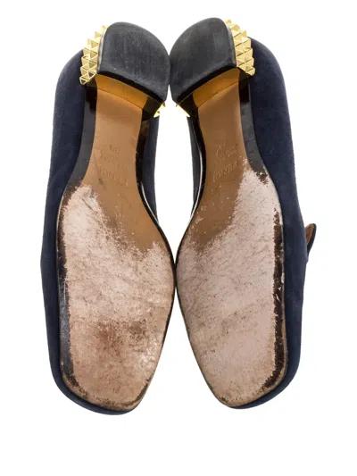 Pre-owned Fendi Suede Studded-heel Shoes