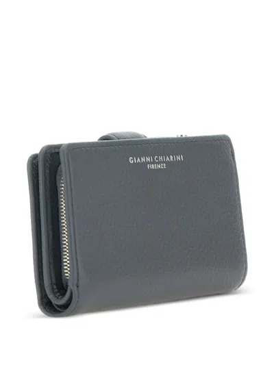 Gianni Chiarini Leather Wallet In Gray
