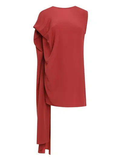 Gianluca Capannolo Juliette Silk Mini Dress In Red