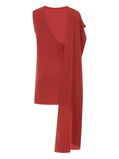 Gianluca Capannolo Juliette Silk Mini Dress In Red
