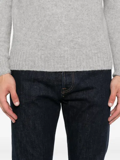 Dondup Denim Trousers With Belt Loops In Blue