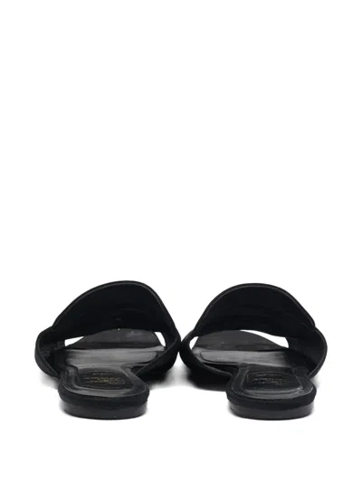 Pre-owned Roger Vivier Vintage  Viv' Run Sandals In Black