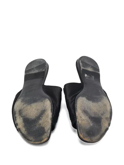 Pre-owned Roger Vivier Vintage  Viv' Run Sandals In Black