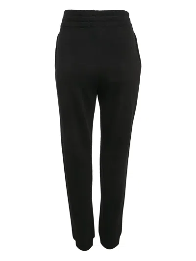 Pre-owned Moschino Logo-print Track Pants In Black
