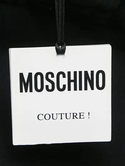Pre-owned Moschino Logo-print Track Pants In Black