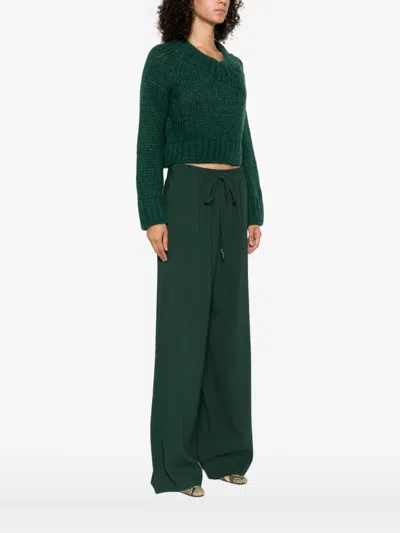 Ermanno Scervino Crew Neck Sweater In Green