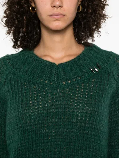 Ermanno Scervino Crew Neck Sweater In Green