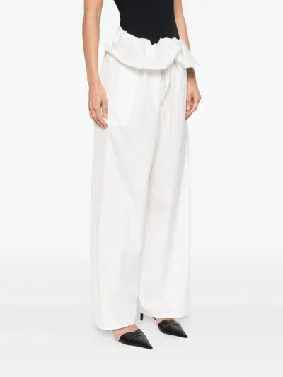 Wardrobe.nyc Wide-leg Trousers In White